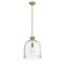 Z-Lite Pearson 1 Light Pendant, Rubbed Brass And Clear Seedy 817-12RB - alternate 6